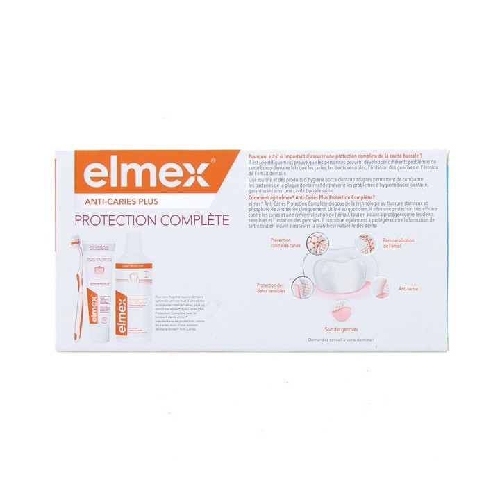 Anti-caries Plus Dentifrice Protection Complète 2x75ml - Elmex - IllicoPharma