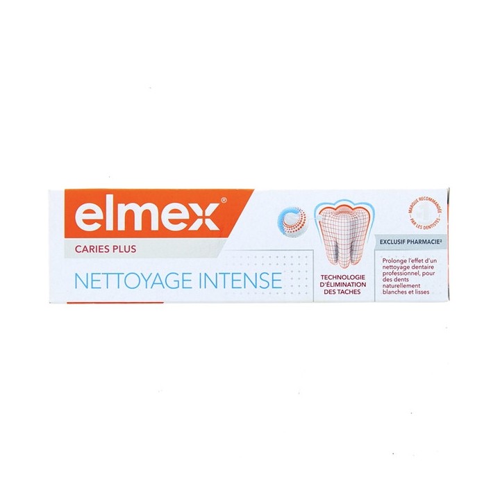 Elmex dentifrice nettoyage intense - Gaba - Dentifrice blancheur - IllicoPharma