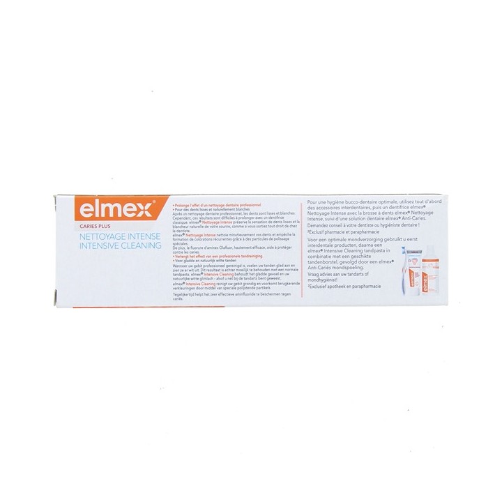 Elmex dentifrice nettoyage intense - Gaba - Dentifrice blancheur - IllicoPharma