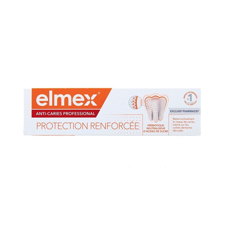 Anti-caries Professional Dentifrice Protection Renforcée 75ml - Elmex - IllicoPharma