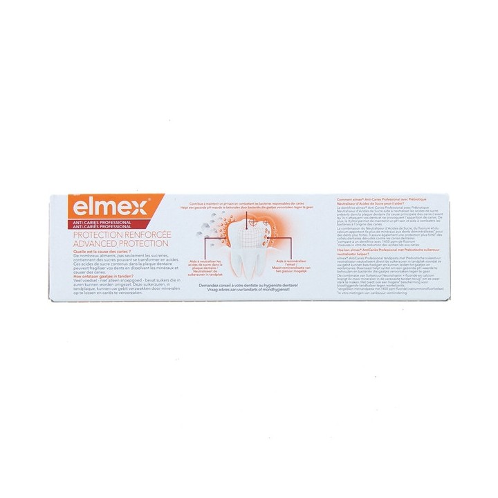 Anti-caries Professional Dentifrice Protection Renforcée 75ml - Elmex - IllicoPharma