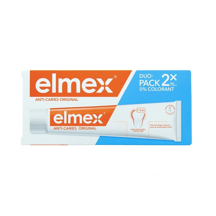 Anti-Caries Original Dentifrice 2x75ml - Elmex - IllicoPharma
