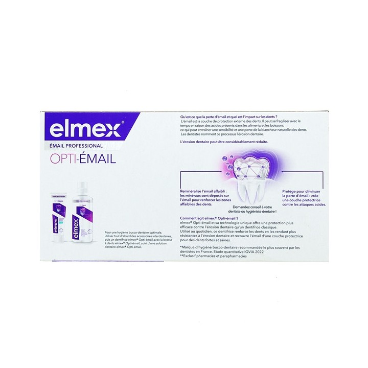 Opti-Émail Dentifrice 2x75ml - Elmex - IllicoPharma