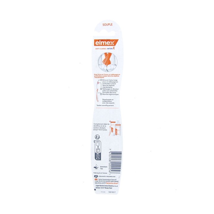 Anti-Caries InterX Brosse à Dents Souple x1 - Elmex - IllicoPharma