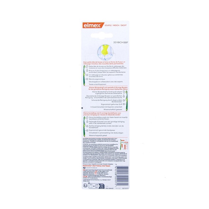 Brosse à Dents Junior 6-12 ans x2 - Elmex - IllicoPharma