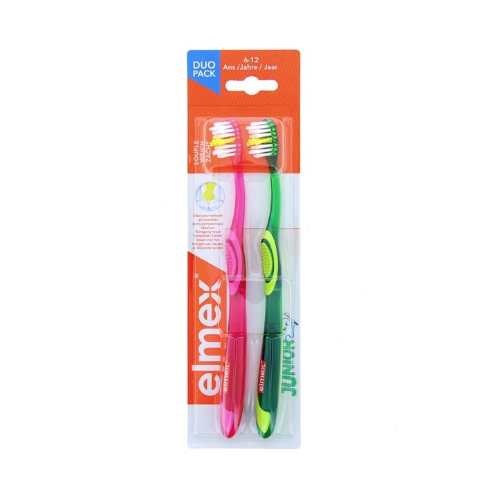 Brosse à Dents Junior 6-12 ans x2 - Elmex - IllicoPharma
