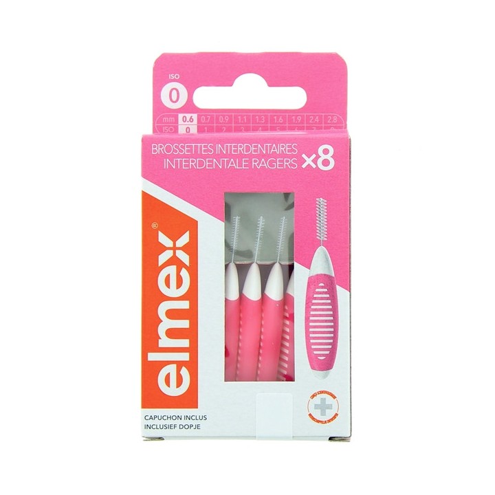 Brossettes Interdentaires 0,6mm (Taille 0) x8 - Elmex - IllicoPharma