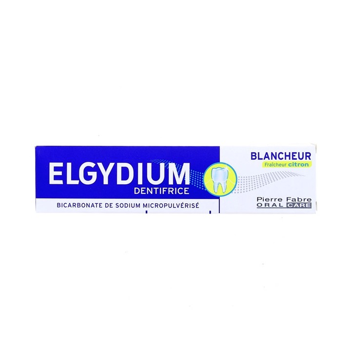Dentifrice Blancheur Fraîcheur Citron 75ml - Elgydium - IllicoPharma