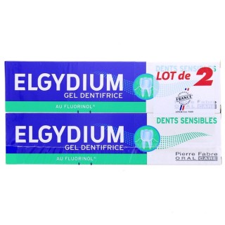 Dentifrice Dents Sensibles 2x75ml - Elgydium - Pharmacie en ligne IllicoPharma
