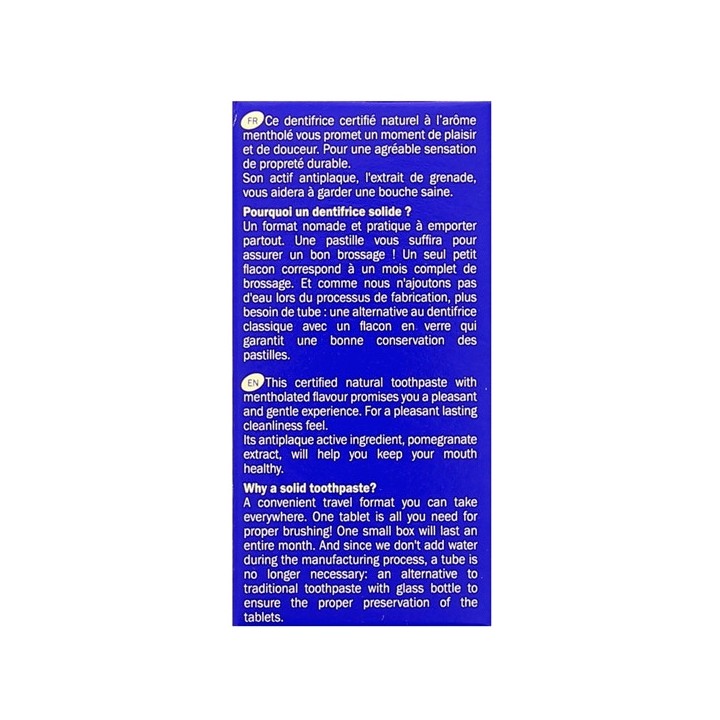 Dentifrice Solide Antiplaque x60 pastilles - Elgydium - IllicoPharma
