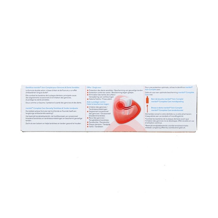 Dentifrice Soin Complet Gencives & Dents Sensibles 75ml - Meridol - IllicoPharma