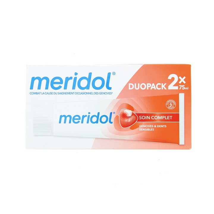 Dentifrice Soin Complet Gencives & Dents Sensibles Duo-Pack 2x75ml - Meridol - IllicoPharma
