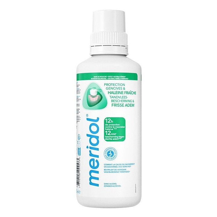 Bain de bouche Protection Gencives & Haleine Fraîche 400ml - Meridol - IllicoPharma