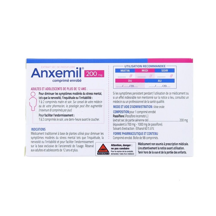 Anxemil x98cpr enrobés Tilman - IllicoPharma