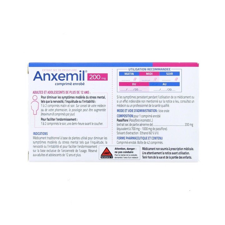 Anxemil x42cpr enrobés Tilman - IllicoPharma