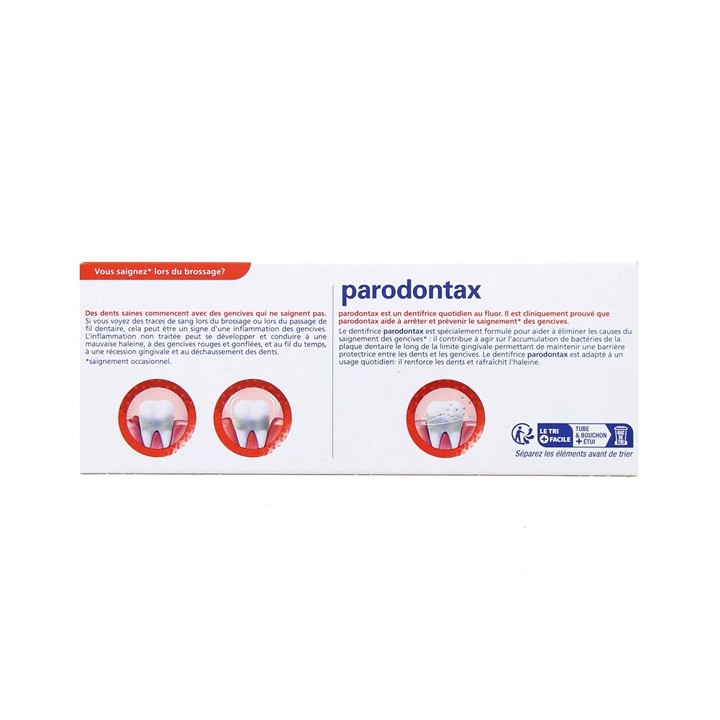 Dentifrice Protection Fluor 2x75ml - Parodontax - Pharmacie en ligne IllicoPharma