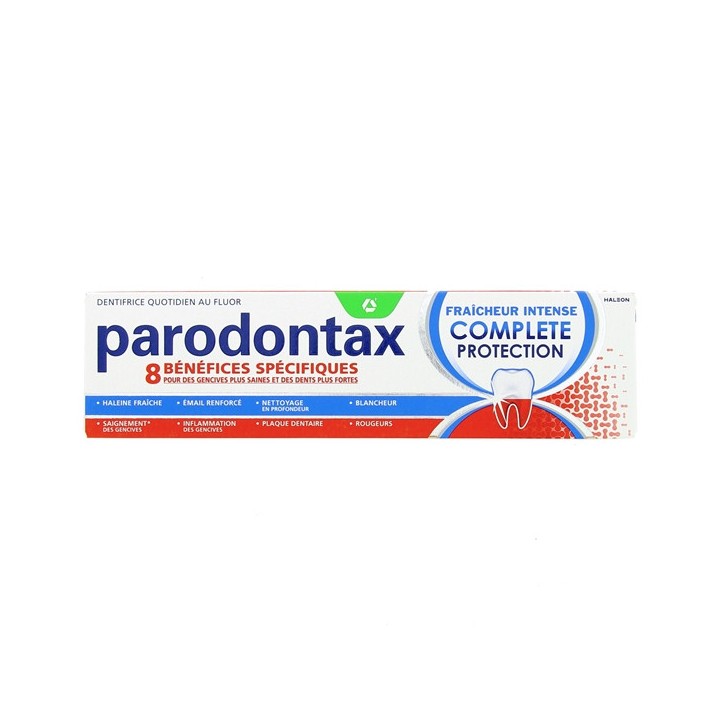 Dentifrice Fraîcheur Intense Complète Protection 75ml - Parodontax - IllicoPharma