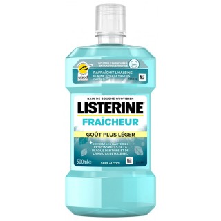 Listerine Fraîcheur Goût Plus Léger Bain de Bouche 500ml - IllicoPharma