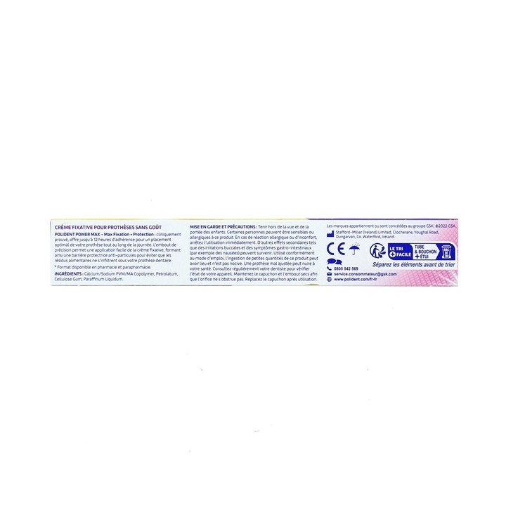Polident Crème Fixative Power Max Fixation + Protection 70g - IllicoPharma