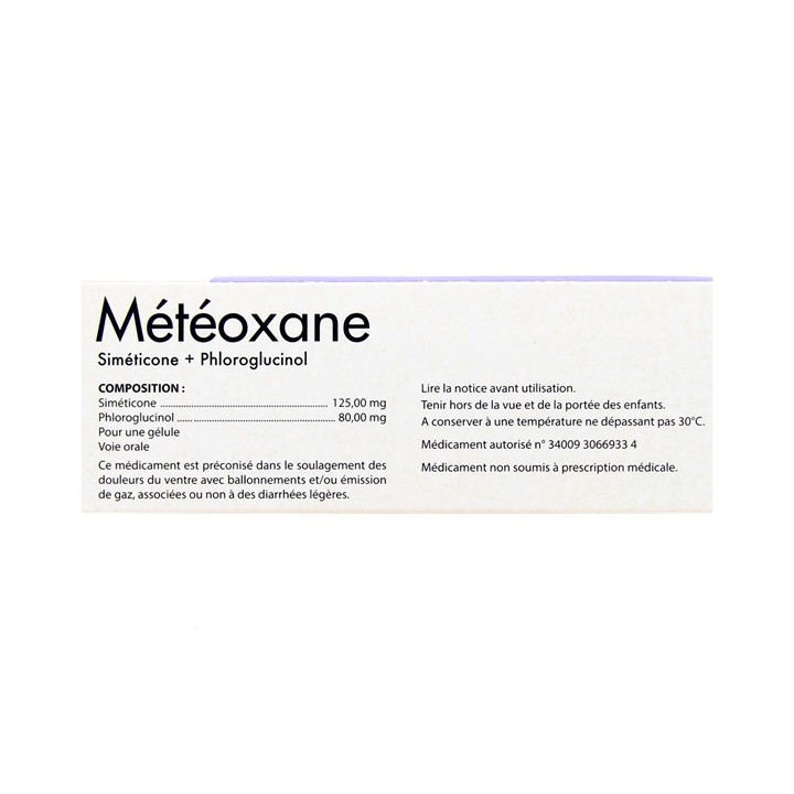 Meteoxane x60 gélules -  Médicament Mal de ventre - IllicoPharma
