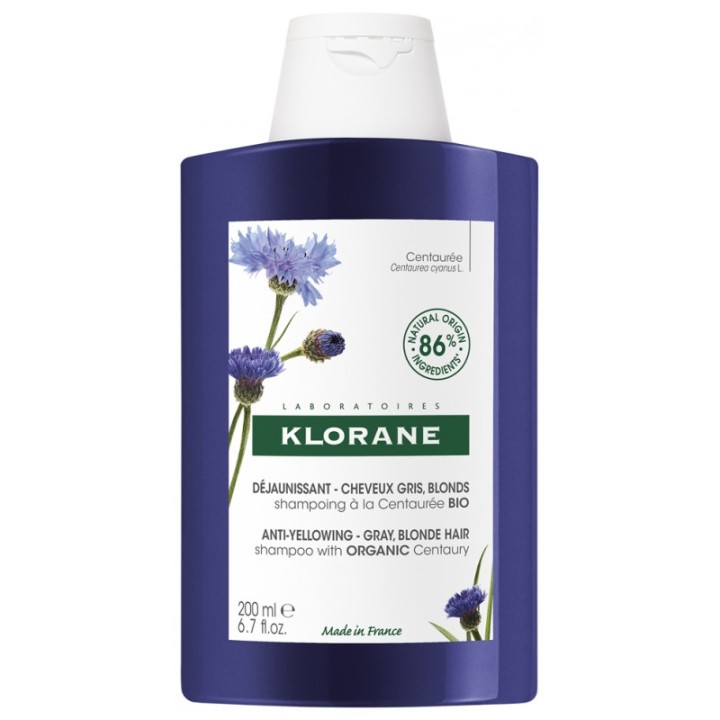 Shampoing Déjaunissant Centaurée Bio 200ml - Klorane - IllicoPharma