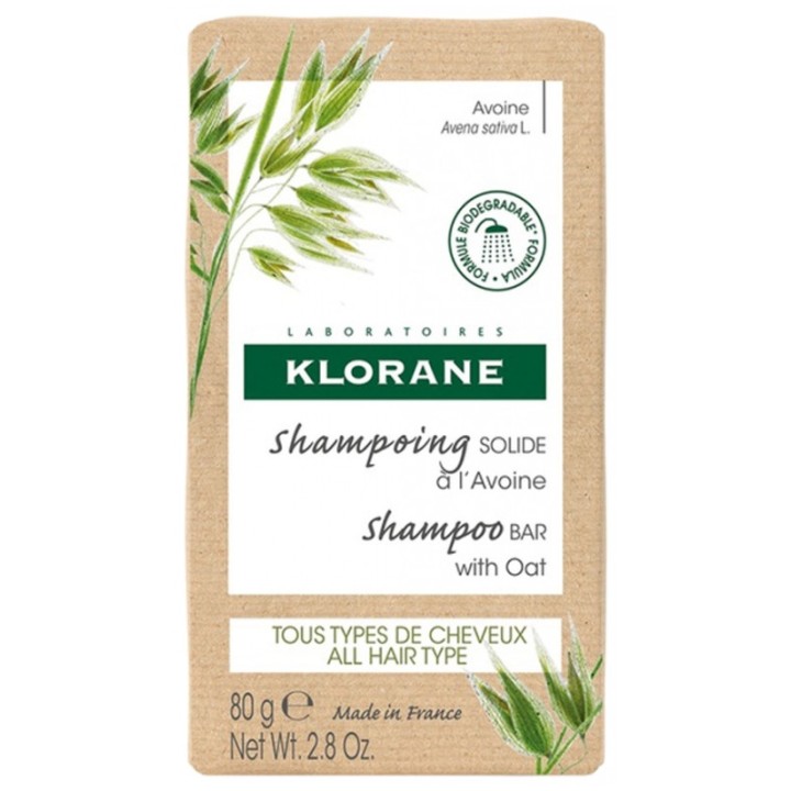 Shampoing Solide Avoine 80g - Klorane - IllicoPharma