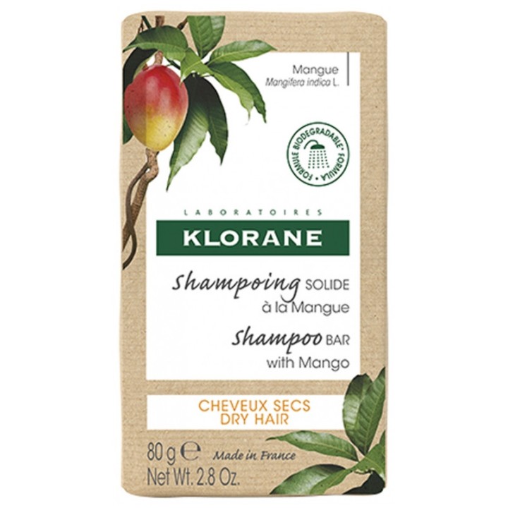 Shampoing Solide Mangue 80g - Klorane - IllicoPharma