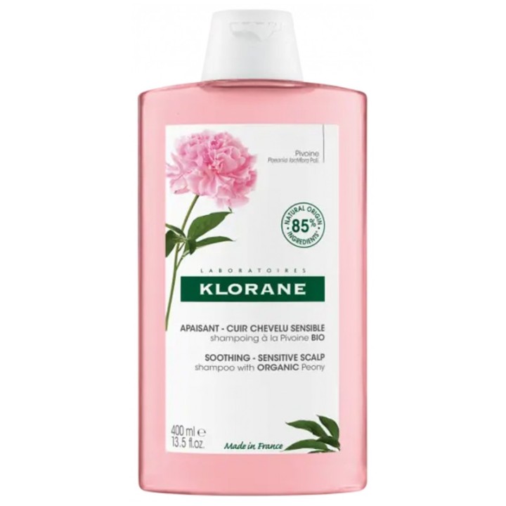 Shampoing Apaisant Pivoine Bio 2x400ml - Klorane - IllicoPharma
