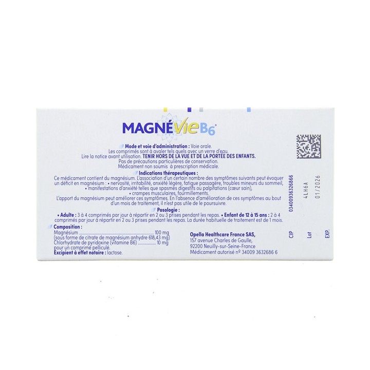 MagnéVie B6 - Sanofi - Médicament Magnésium - IllicoPharma