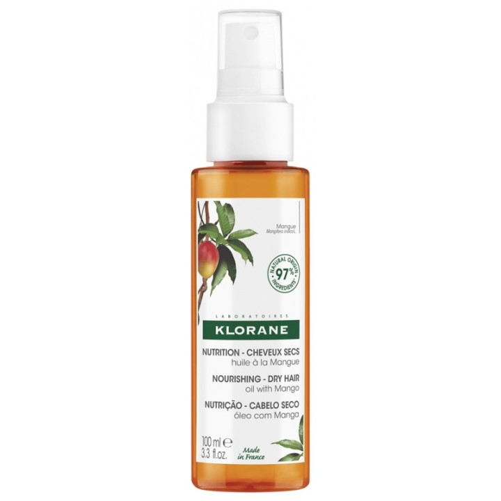 Huile Nutrition Cheveux Secs Mangue 100ml - Klorane - IllicoPharma