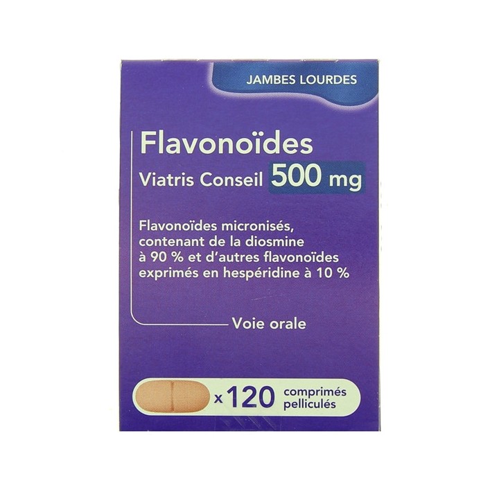 Flavonoïdes 500mg x120cpr - Viatris - IllicoPharma