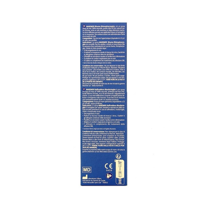 Marimer Rhume Rhinopharyngite Spray 100ml - Gilbert - IllicoPharma