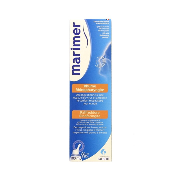 Marimer Rhume Rhinopharyngite Spray 100ml - Gilbert - IllicoPharma