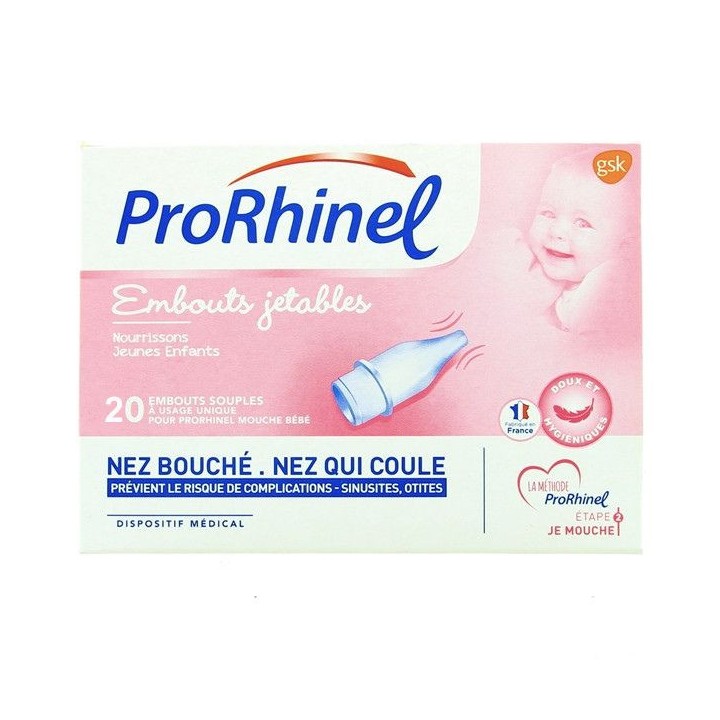 Prorhinel Embouts Jetables pour Mouche Bébé x20 - IllicoPharma