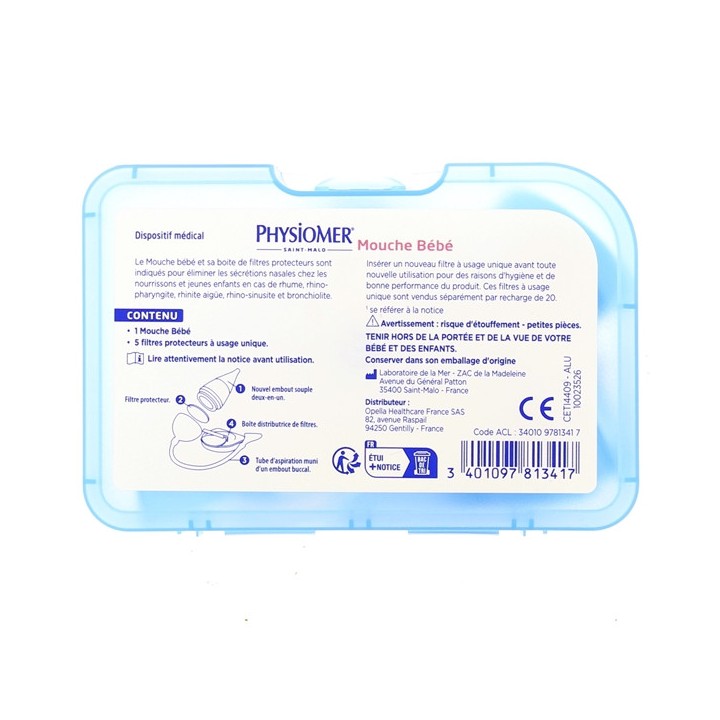 Physiomer Mouche Bébé Embout Nasal Souple - IllicoPharma