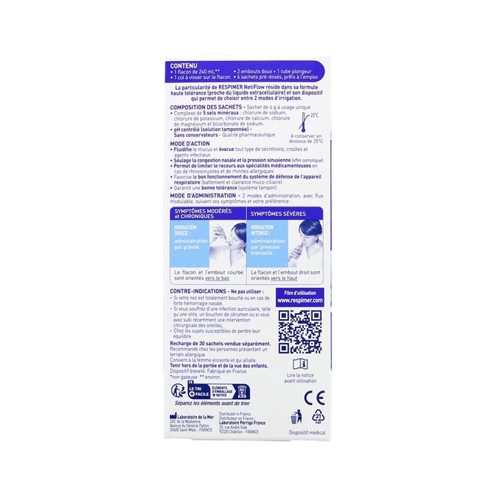 Respimer Netiflow Kit d'Irrigation Nasale - IllicoPharma