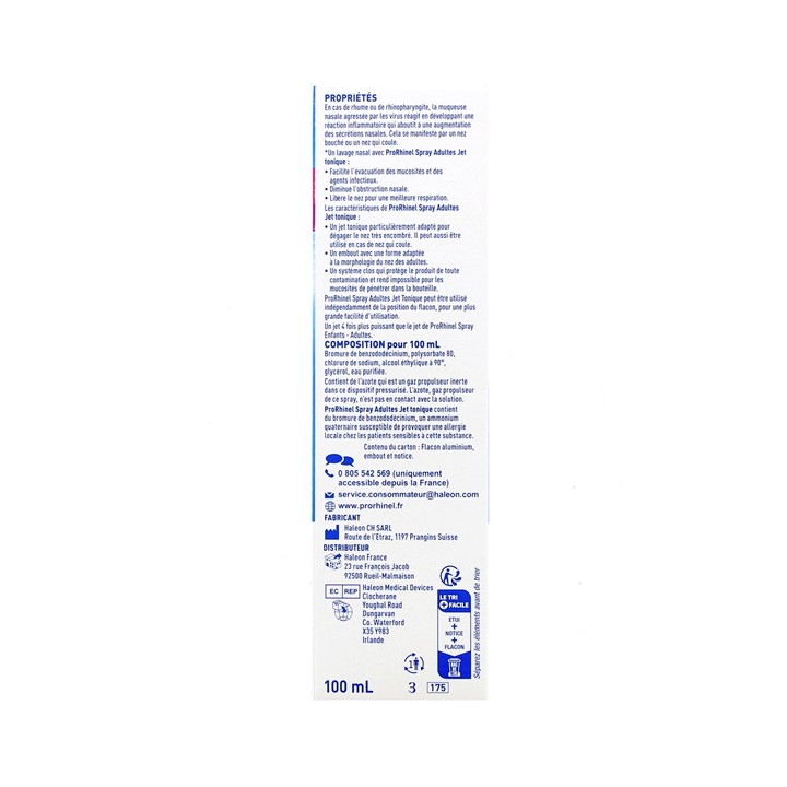 Prorhinel Spray Nasal Jet Tonique Adultes 100ml - IllicoPharma