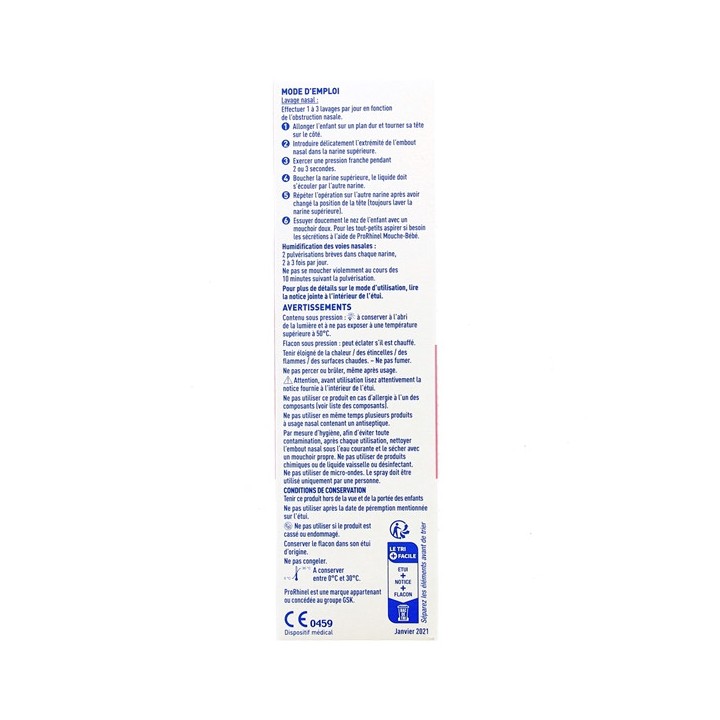 Prorhinel Spray Nasal Nourrisson Jeunes Enfants 100ml - IllicoPharma