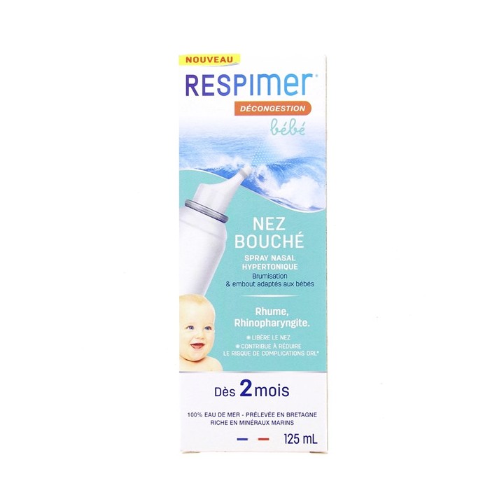 Respimer Bébé Nez Bouché Spray Nasal Hypertonique 125ml - IllicoPharma