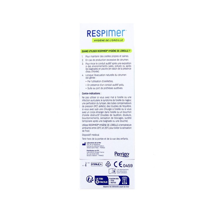 Respimer Hygiène de l'Oreille Spray Auriculaire 115ml - IllicoPharma