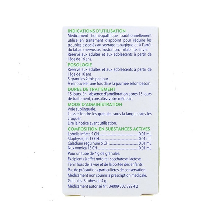 Sevameo Granules - Sevrage Tabagique - Boiron - 3 tubes - IllicoPharma