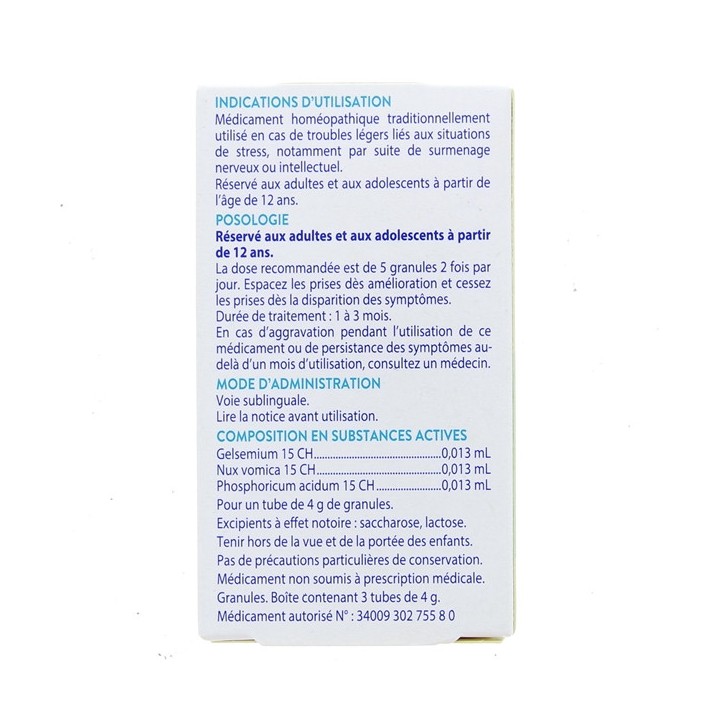 Zelaceo Granules - Surmenage Stress - Boiron - 3 tubes - IllicoPharma