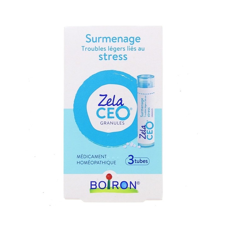 Zelaceo Granules - Surmenage Stress - Boiron - 3 tubes - IllicoPharma
