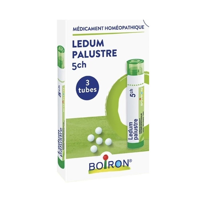 Ledum Palustre 5CH Granules - Boiron - 3 tubes - IllicoPharma