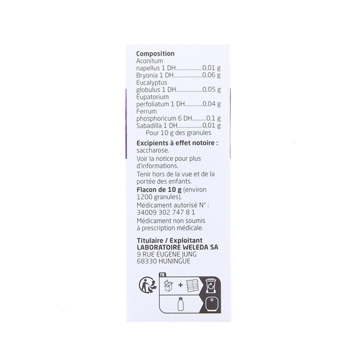 Onaflu Granules 10g - Weleda - IllicoPharma