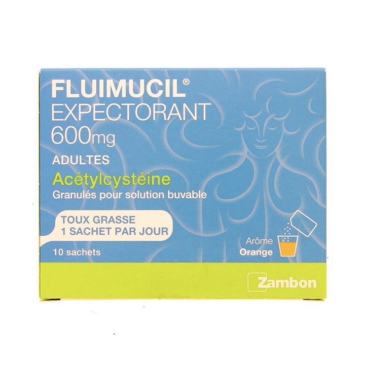 Fluimucil expectorant 600mg x10 sachets