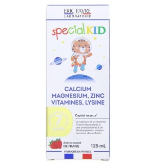 SPECIAL KID Calcium Magnesium Zinc Vitamines Lysine Sirop 125ml Eric Favre - IllicoPharma