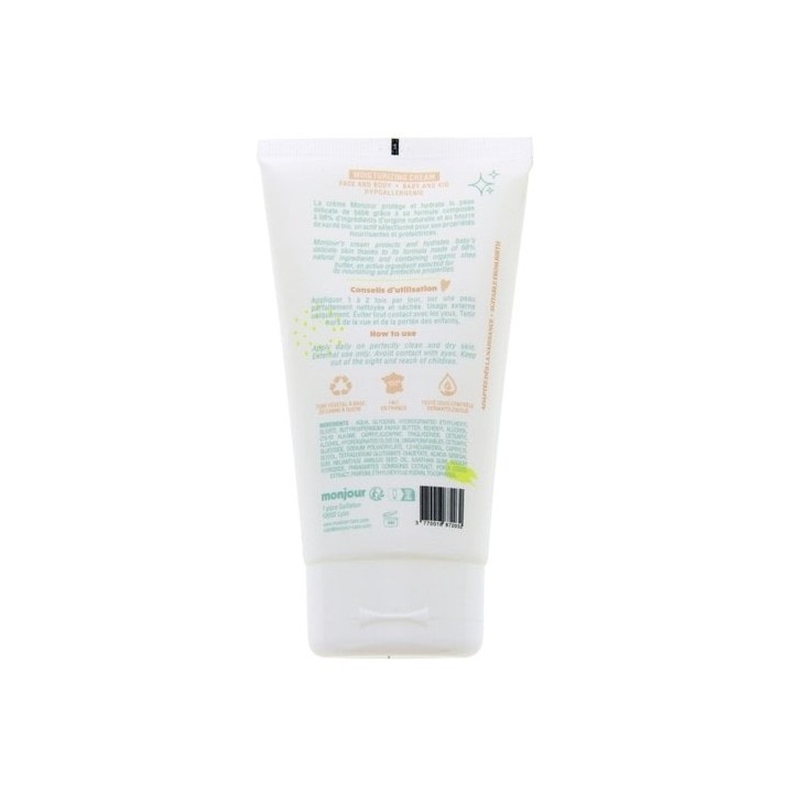 Crème Hydratante Visage & Corps 150ml – Monjour – IllicoPharma