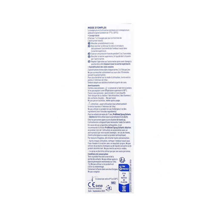 Prorhinel Spray Nasal Enfants & Adultes 100ml - IllicoPharma
