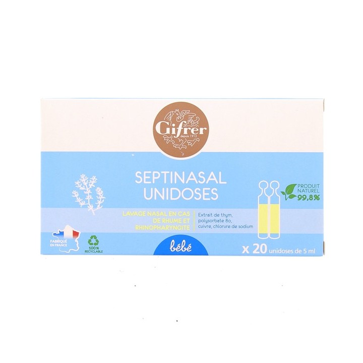 Septinasal Unidoses 20x5ml Gifrer - Pharmacie en ligne IllicoPharma